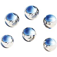 Los mejores  - LANUCN Bolas de Jardín de Espejo de Césped de Metal- Acero Inoxidable Plateado Bolas para Decoración del Hogar- Hueco…